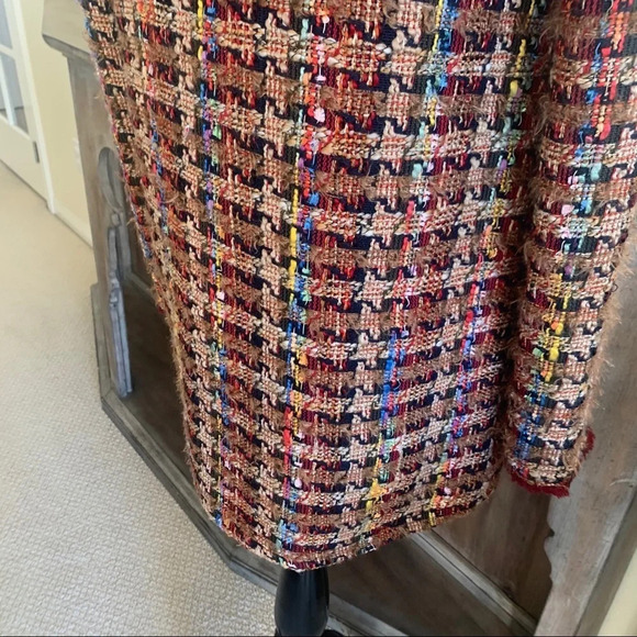 Anthropologie ett:twa Harlequin Tweed Blazer Bohemian Casual Women’s XS - Picture 11 of 14